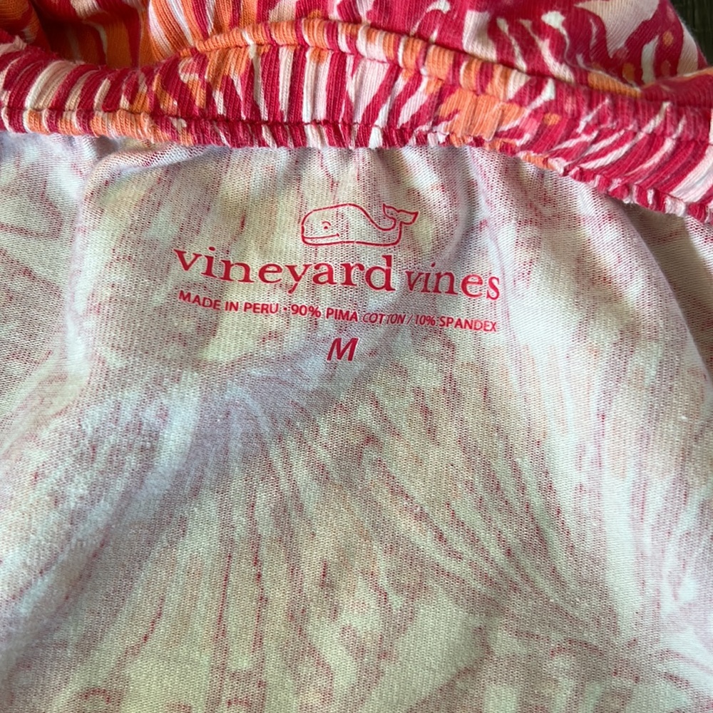 Vineyard Vines Romper pink/orange size Medium - Picture 6 of 7